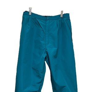 Sierra Designs Women’s Capri Pants Teal Cargo Pockets Hiking Cropped Waterproof